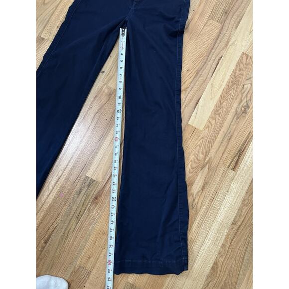 7 For All Mankind The Low Rise Ginger Flared Wide Leg Jean Size 26 Blue Denim - Picture 8 of 10